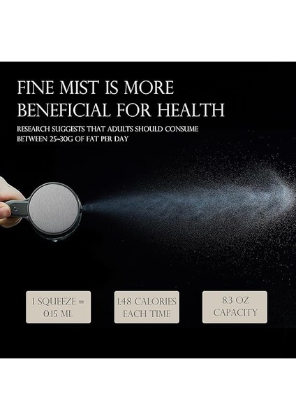 Yemek Pişirmek Için Zeytinyağı Püskürtücüsü - Yemek Pişirmek Için Çok Yönlü Zeytinyağı Sprey Şişesi - 250 Ml/8 Oz Hava Fritözü, Salata, Izgara, Kavurma, Pişirme Temelleri Için Yağ fiyatları