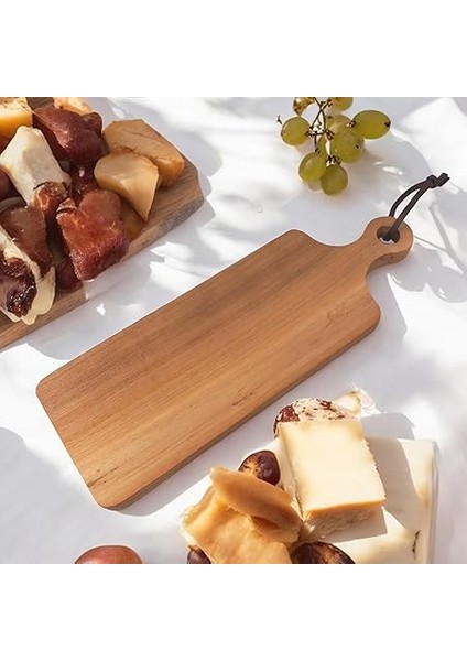 Akasya Kesme ve Sunum Tahtası Antibakteriel Yıkanabilir Doğrama Tahtası Dikdörtgen 32X11CM | Yıkanabilir Akasya Peynir Sunum Tahtası fiyatları