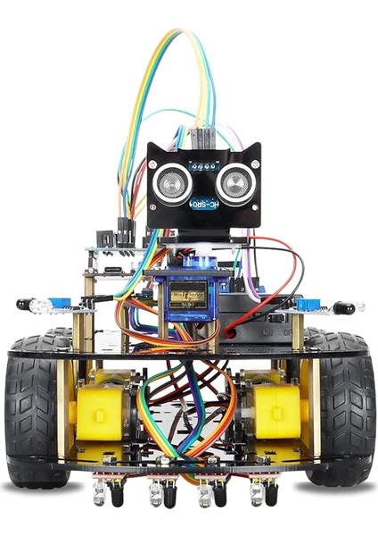 4 Teker Robot Araba Kodlama Seti 4WD-BLE (Arduino Temelli - Kutulu ve E-Kitaplı)