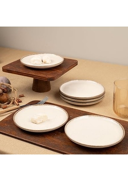Porselen Moderna 6 Parça 15CM Pasta Tabağı Tarçın modelleri