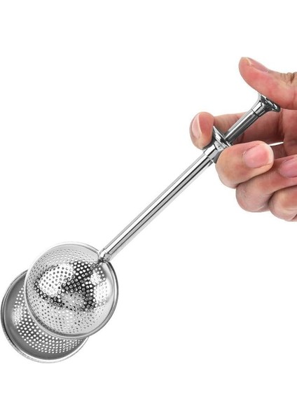 Tek Hareket Çay Demleme Aparatı Bitki Çayı Süzgeci CIN527