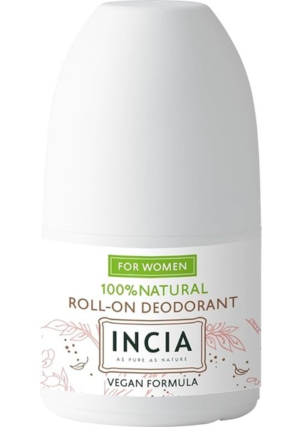 Doğal Roll On Deodorant Kadınlar Için Ter Kokusu Önleyici Lekesiz 50 ml