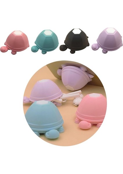 2ADET Şeklinde Silikon Kulaklık Sarıcı ve Su Yüzer Telefon Tutucu Kablosuz Kulaklık Kordonu Sarma Aparatı Çok Amaçlı Telefon Standı Mor