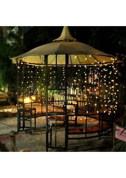 Home LED Solar Işık Zinciri, Dış Mekan, 7 M, 50 Led, Kristal Küre Solar Işık Zinciri, Işık Sensörlü Sıcak Beyaz, 8 Mod, IP65 Su Geçirmez Dekorasyon, Bahçe, Teras, Düğünler, Partiler, fırsatları