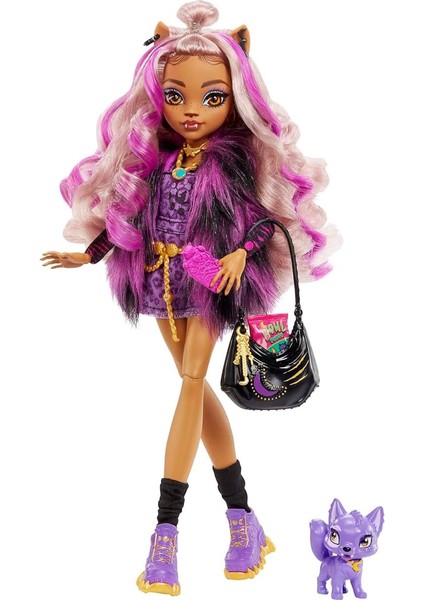 High Clawdeen Wolf Ana Karakter Bebekler, 4 Yaş ve Üzeri, HHK52