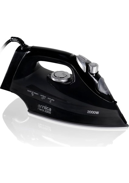 Flora 2000 Seramik Ütü Siyah Gümüş