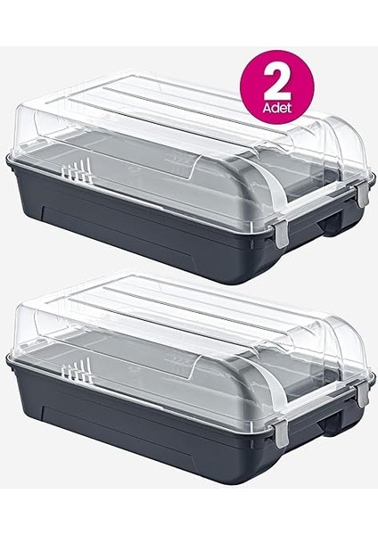 2'li Set Erkek Antrasit Ayakkabı Kutusu fiyatları