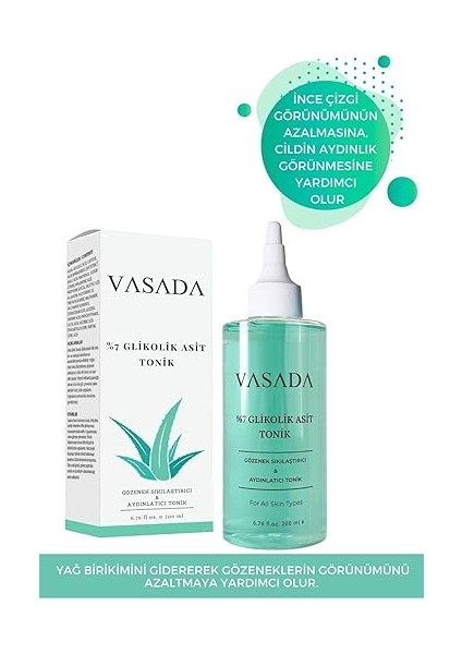 Gözenek Sıkılaştırıcı ve Aydınlatıcı Glikolik Asit Aha & Bha Tonik 200 ml modelleri