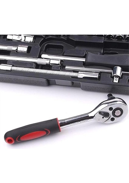 46 Parça Mini Lokma Takımı Otomatik Cırcırlı 1/4" Wrench Set Yüksek Kalite Kombinasyon Alet Seti fırsatları