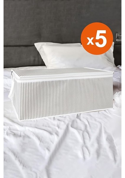 Kapısı Baza Altı Düzenleyici Kumaş Hurç (50 x 30 x 20) (5 Adet Gri) fiyatları