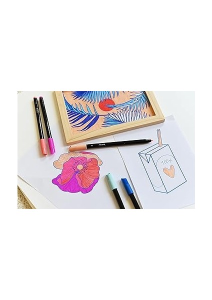 Intensity Keçeli Kalemler, Yetişkinler ve Gençler Için, 24 Yıkanabilir Renk, Sağlam Uçlu, Karton Kutuda indirimleri