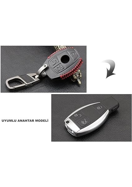 Deri Anahtar Kılıfı (Mercedes Cla,e,c,b,s,glk Serisi ile Uyumlu) modelleri
