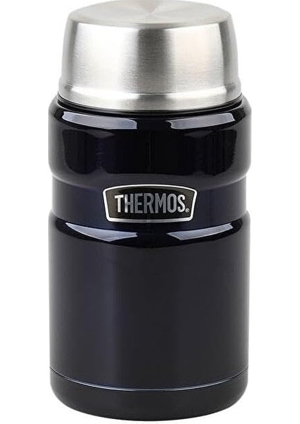 SK3021 Stainless King Yemek Termosu 0.71 Lt Lacivert Çelik Termos SK3020MB