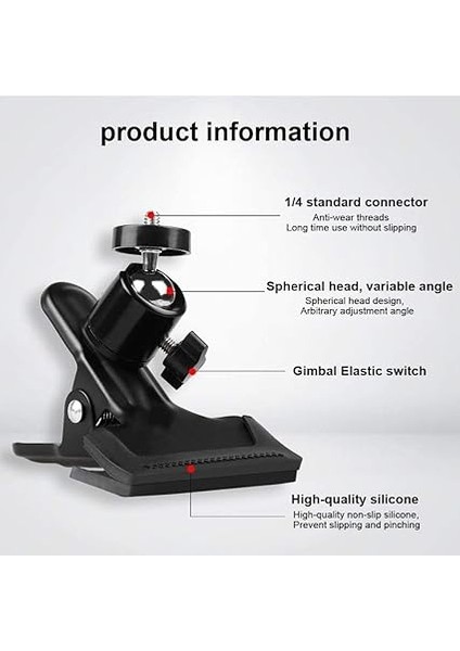 Telefon Tutucu 360 Derece Dönen Gitar Bas Kafa Telefon Tutucu Gitar Boyun Kelepçesi Elektro Gitar Bas Ukulele Için Uygun Telefon Genişlikleri 5.5cm-7.5cm modelleri