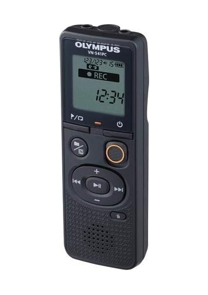 System Olympus VN-541PC Dijital Ses Kaydedici, Tek Dokunuşla Kayıt, Gürültü Engelleme Fonksiyonu, 4 GB Bellek, Dört Sahne Kaydı, Bir Mikro USB Kablosu Içerir.