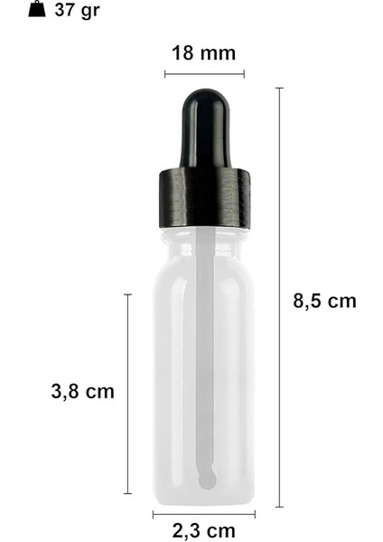 10 ml Metal Kapaklı Damlalık Dropper Şişesi Serum 10 cc Cam Şişe 6 Adet (Siyah Kapak, Şeffaf) fiyatları