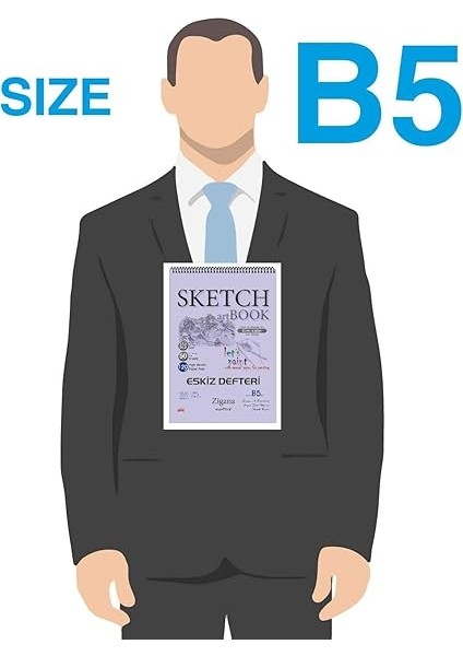 B5 Spiralli Eskiz Defteri - 50 Yp, 120 gr Çizim Bloknotu, Sanat Defteri modelleri