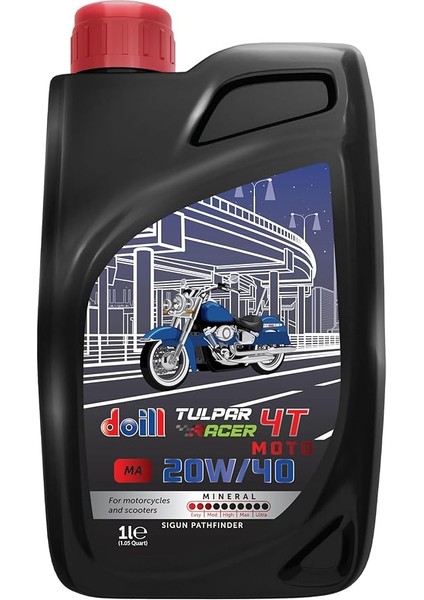 Racer 20W-40 4t - 4 Zamanlı 1 Litre Motosiklet Yağı (Üretim Yılı: 2025)