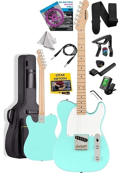 TLX-50GR Tele Kasa Maple Klavye 2 Single-Coil Manyetik Elektro Gitar fiyatları