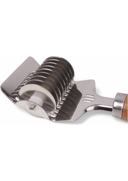 Ahşap Saplı Paslanmaz Çelik Manuel Silindir Kesici, Hamur ve Erişte Kesici Aletleri, Hamur Şekillendirici, Makarna Yapıcı fırsatları