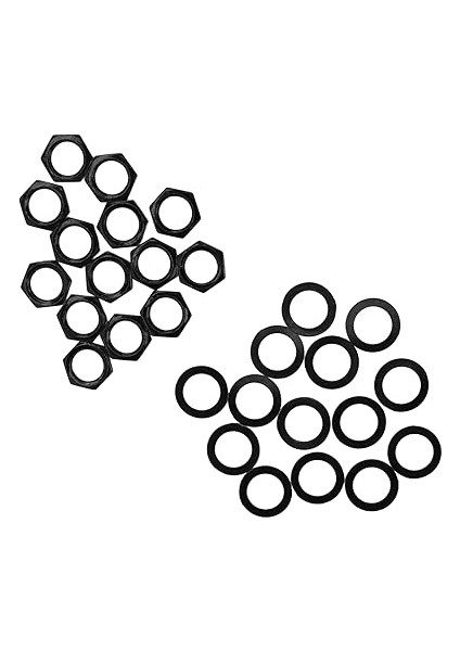 M9 Somun Kiti Gitar Jakı Yıkayıcıgitar Jack Somunu, Aşınmaya Dayanıklı Çok Fonksiyonlu Metal Yıkama Jakı Soket Somun Somun Yıkayıcılarelektro Gitar Bas Içinelektronik (Black) fırsatları