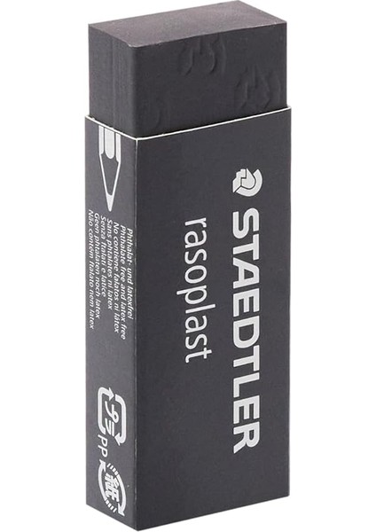 526 B209 Rasoplast Siyah Silgi 65X23X13 mm