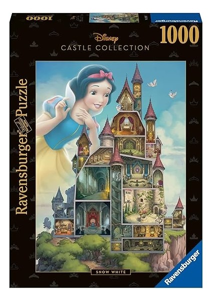 Disney Castle Koleksiyonu: Kar Beyazı Yetişkinler Için 1000 Parça Yapboz - 17329 - Her Parça Eşsizdir, Softclick Teknolojisi Parçaların Mükemmel Bir Şekilde Uyması Demektir, 27 x 20 fiyatları