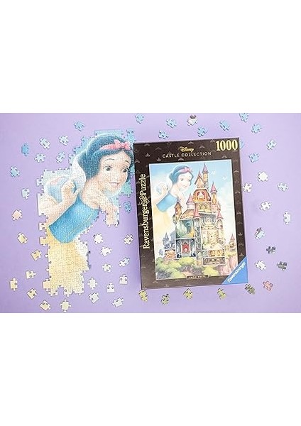 Disney Castle Koleksiyonu: Kar Beyazı Yetişkinler Için 1000 Parça Yapboz - 17329 - Her Parça Eşsizdir, Softclick Teknolojisi Parçaların Mükemmel Bir Şekilde Uyması Demektir, 27 x 20 fırsatları