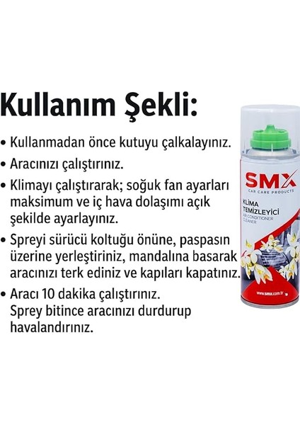 Klima Temizleyici ve Koku Gideri Sprey 200 ml modelleri