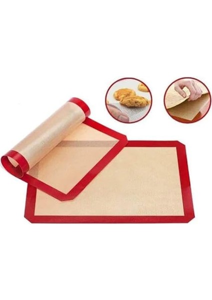 Home Silikon Pişirme Matı, Yıkanabilir Yanmaz Pastacılık Fırın Matı - Isıya Dayanıklı, Çok Renkli, 30 x 40 cm fiyatları