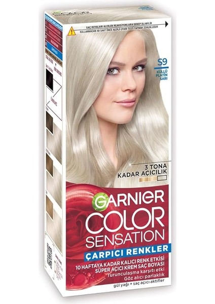 Çarpıcı Renkler S9 Küllü Altın Sarı Saç Boyası