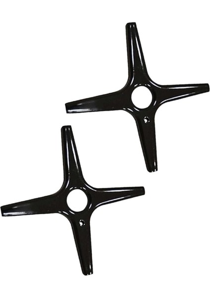 Uyumlu Ocak Cezvelik Aparatı Yıldız Ocak Küçültücü 2 Adet Emayeli Siyah (Parlak_siyah)