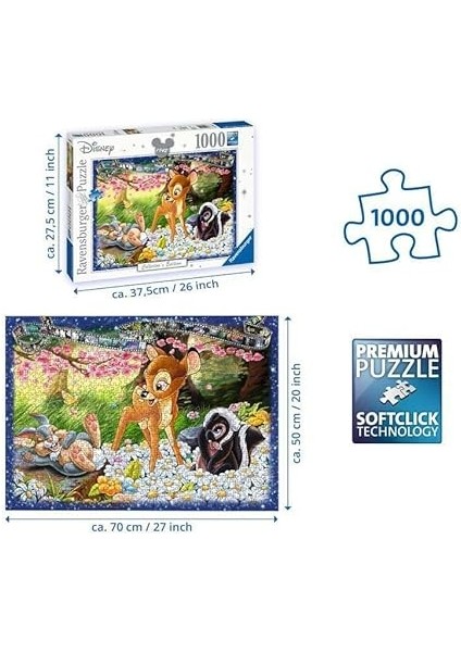 Puzzle, Wd Bambi, 1000 Parça modelleri