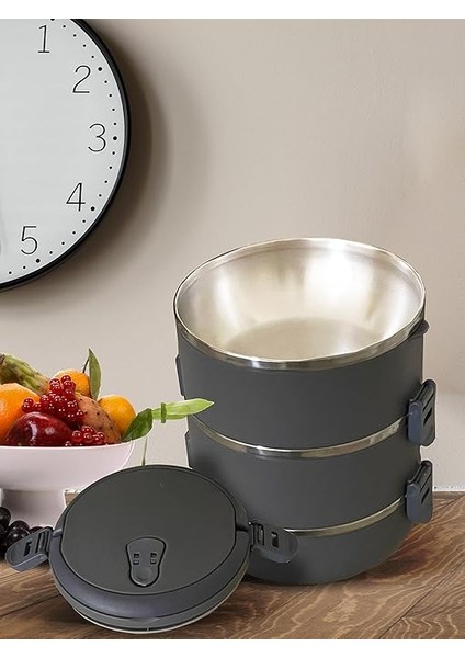 Freshbox Füme 3 Katlı Sızdırmaz Yemek Termosu Sefer Tası (Özel Seri, Özel Renk) 1.8 Litre fiyatları