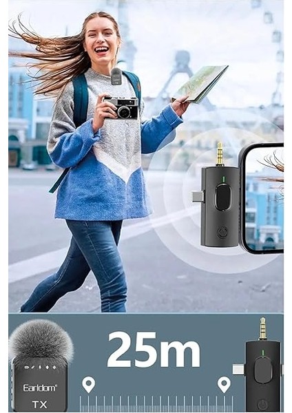 MC12 Tekli Yaka Mikrofonu, Kablosuz, Tak Çalıştır, Profesyonel Ses Kaydı, Siyah fiyatları