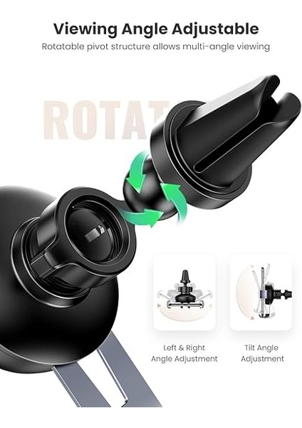 360 Derece Mekanik Araç Içi Telefon Tutucu Uzay Grisi fırsatları