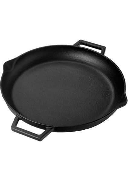 Döküm Yuvarlak Kızartma Tavası, Metal Kulplu, 26 Cm, Siyah fırsatları