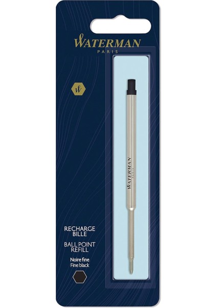 Tükenmez Kalem Refill, Tekli Blister, Fine (F) Uç, Siyah - 1964017