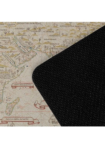 Eski Dünya Retro Haritası Tasarımlı Büyük Boy Oyuncu Mousepad - Mouse Pad - Fare Altlığı fırsatları