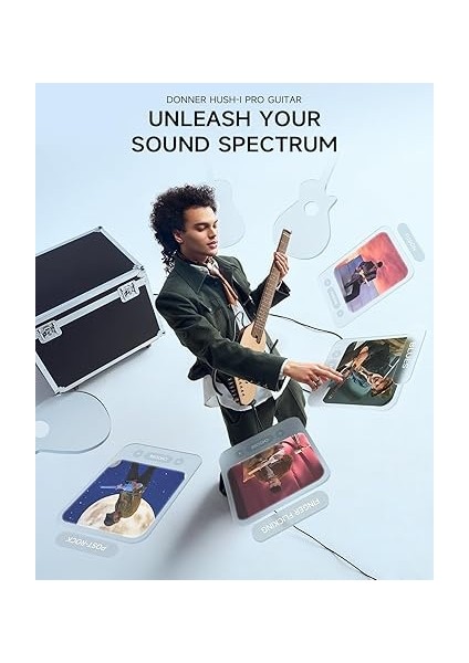 Hush I Pro Seyahat Gitar Akustik Elektro Gitar modelleri