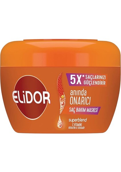 Superblend Saç Bakım Maskesi Anında Onarıcı C Vitamini Keratin Seramid 160 ml