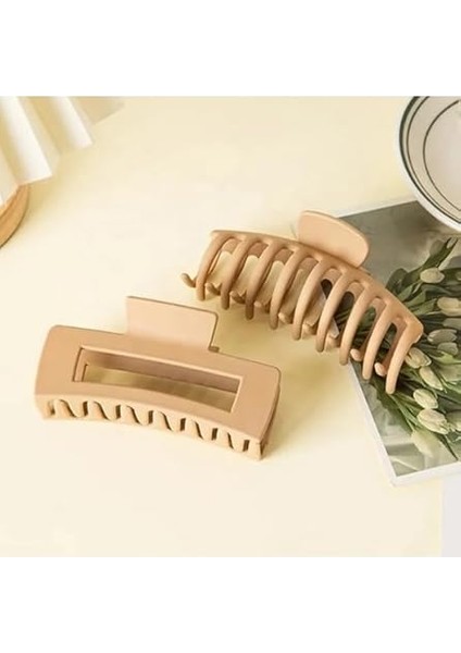 Kadın Ikili Model Kahverengi 8'lı Mandal Toka Set, Kadın Çocuk Mandal Toka, Toka Organizer, Toka, Kız Çocuk Toka, Kadife Toka modelleri