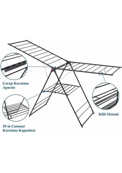 Harbinger MM051 Inova Black Çamaşır Kurutma Askısı fırsatları