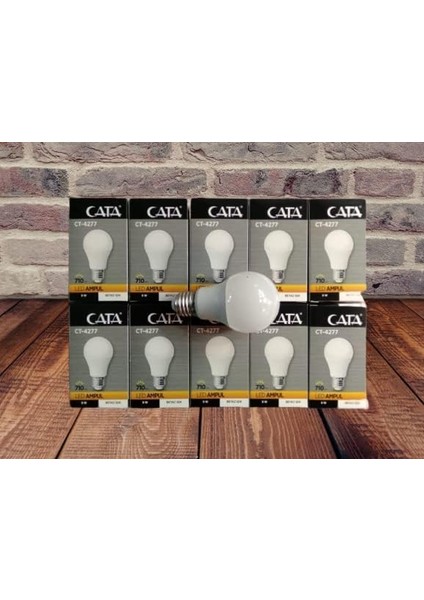 CT-4277B LED Ampul, 9 W, 730 Lm, Beyaz Işık 10 Lu Paket
