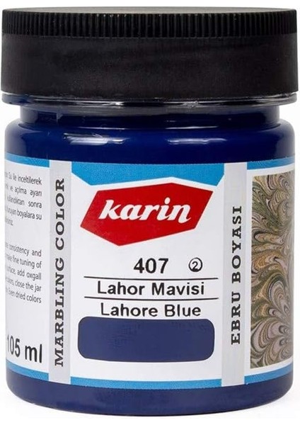 Ebru Boyası 105ML - Lahor Mavisi 407