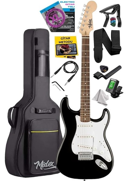 RPH-30WB Gül Klavye Strat Kasa Sss Elektro Gitar Seti