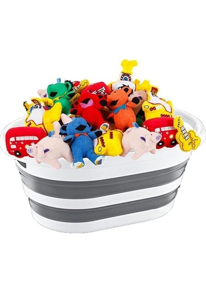 Bee Home Katlanabilir Çamaşır ve Oyuncak Sepeti, Gri fiyatları