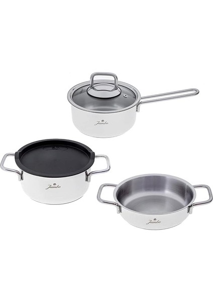 Lyon Midi Tencere Seti, Gri, 4 Parça
