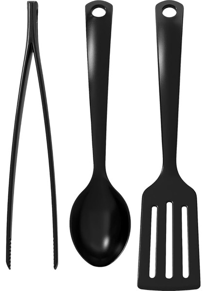 Gnarp Mutfak Gereçleri Seti, Siyah (3 Parça)