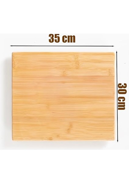 Bambu Peynir Pizza Tahtası Sunum Tahtası 360 Derece Dönen Yuvarlak Lüx Servis 35 x 30 x 1.5 cm fırsatları
